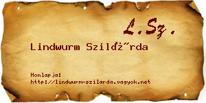 Lindwurm Szilárda névjegykártya